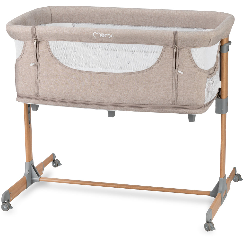 MoMi SMART BÄDD, 4-i-1 Bedside Crib, Beige