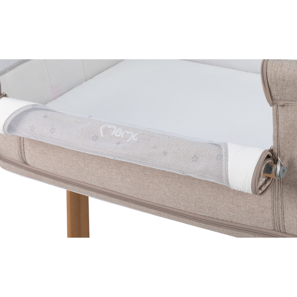 MoMi SMART BÄDD, 4-i-1 Bedside Crib, Beige
