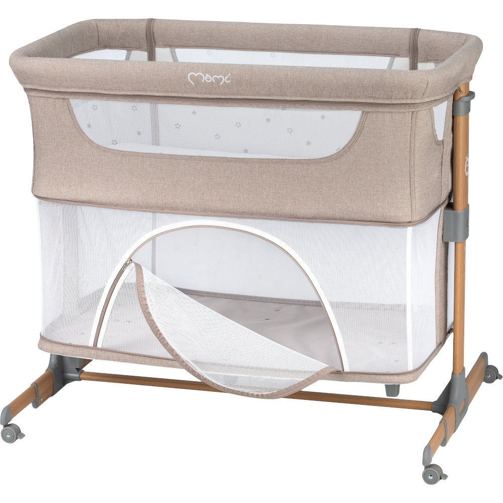 MoMi SMART BÄDD, 4-i-1 Bedside Crib, Beige