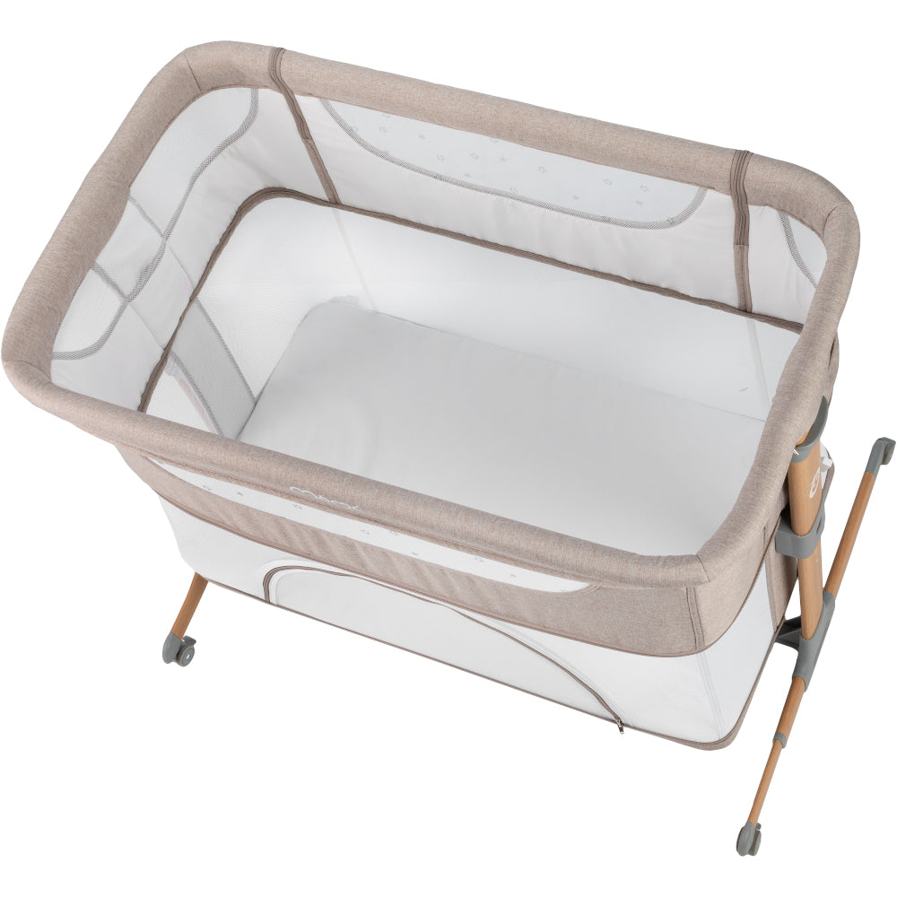 MoMi SMART BÄDD, 4-i-1 Bedside Crib, Beige