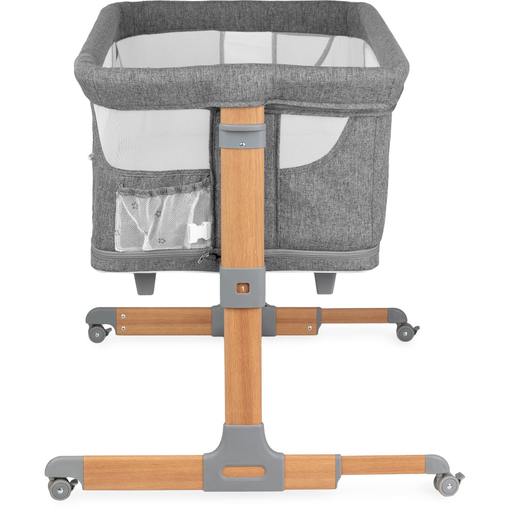 MoMi SMART BÄDD, 4-i-1 Bedside Crib, Grå