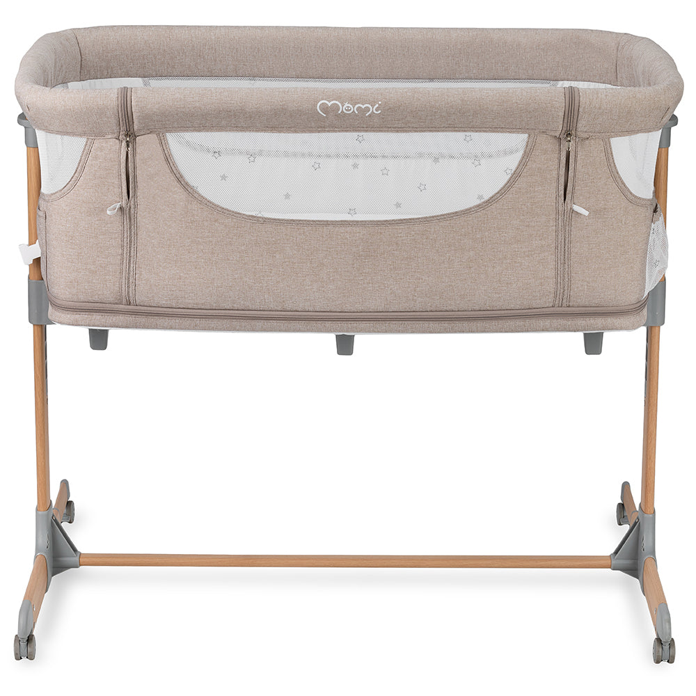 MoMi SMART BÄDD, 4-i-1 Bedside Crib, Beige