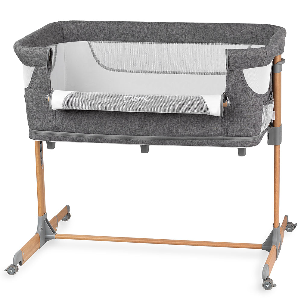 MoMi SMART BÄDD, 4-i-1 Bedside Crib, Grå