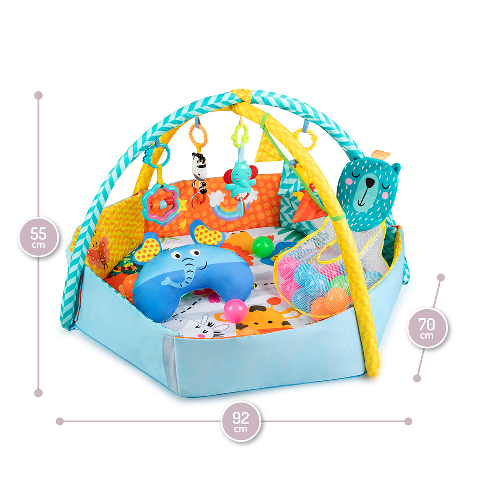 MoMi MULTI, Babygym, bollhav och lekhage i ett