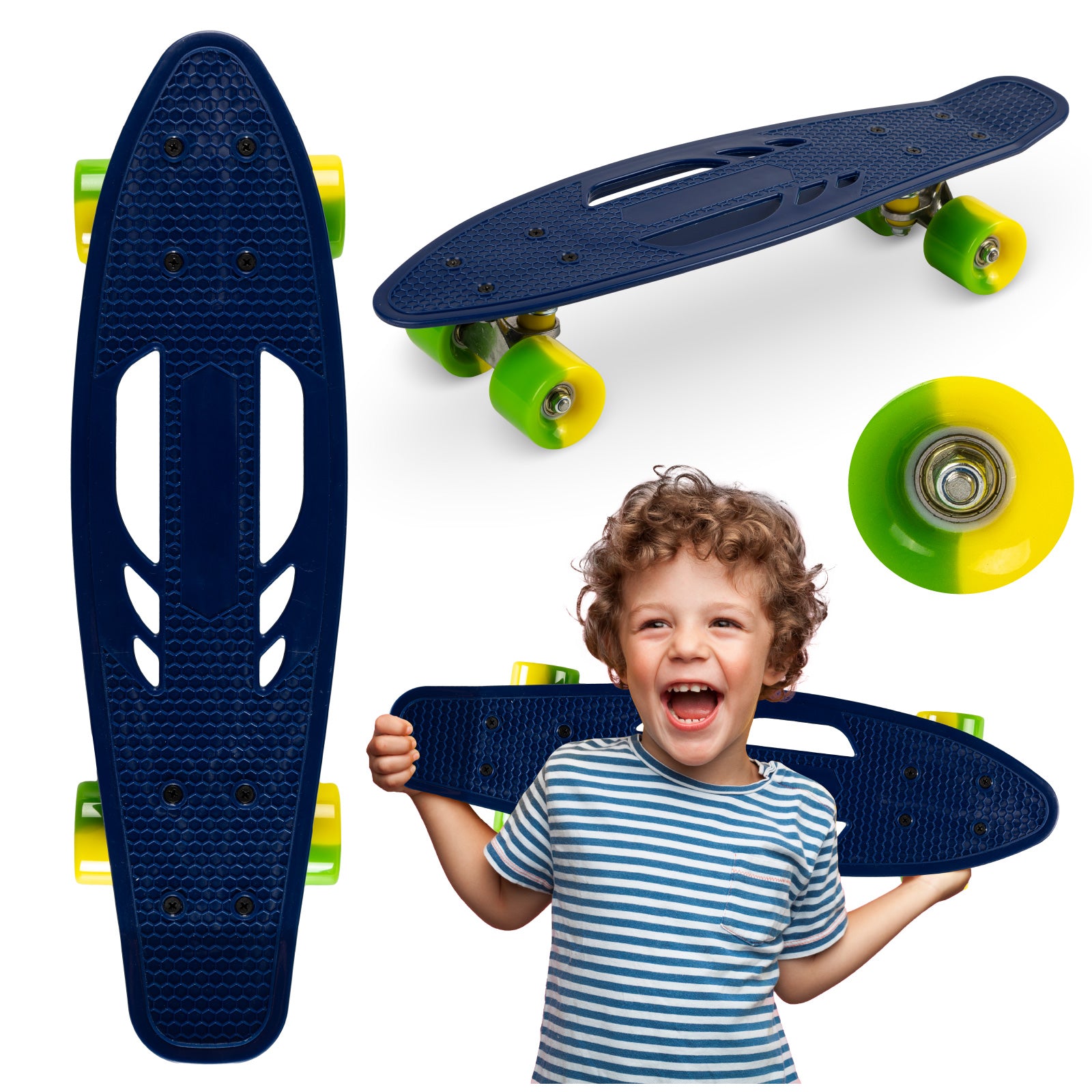 QKIDS GALAXY Skateboard, Blå