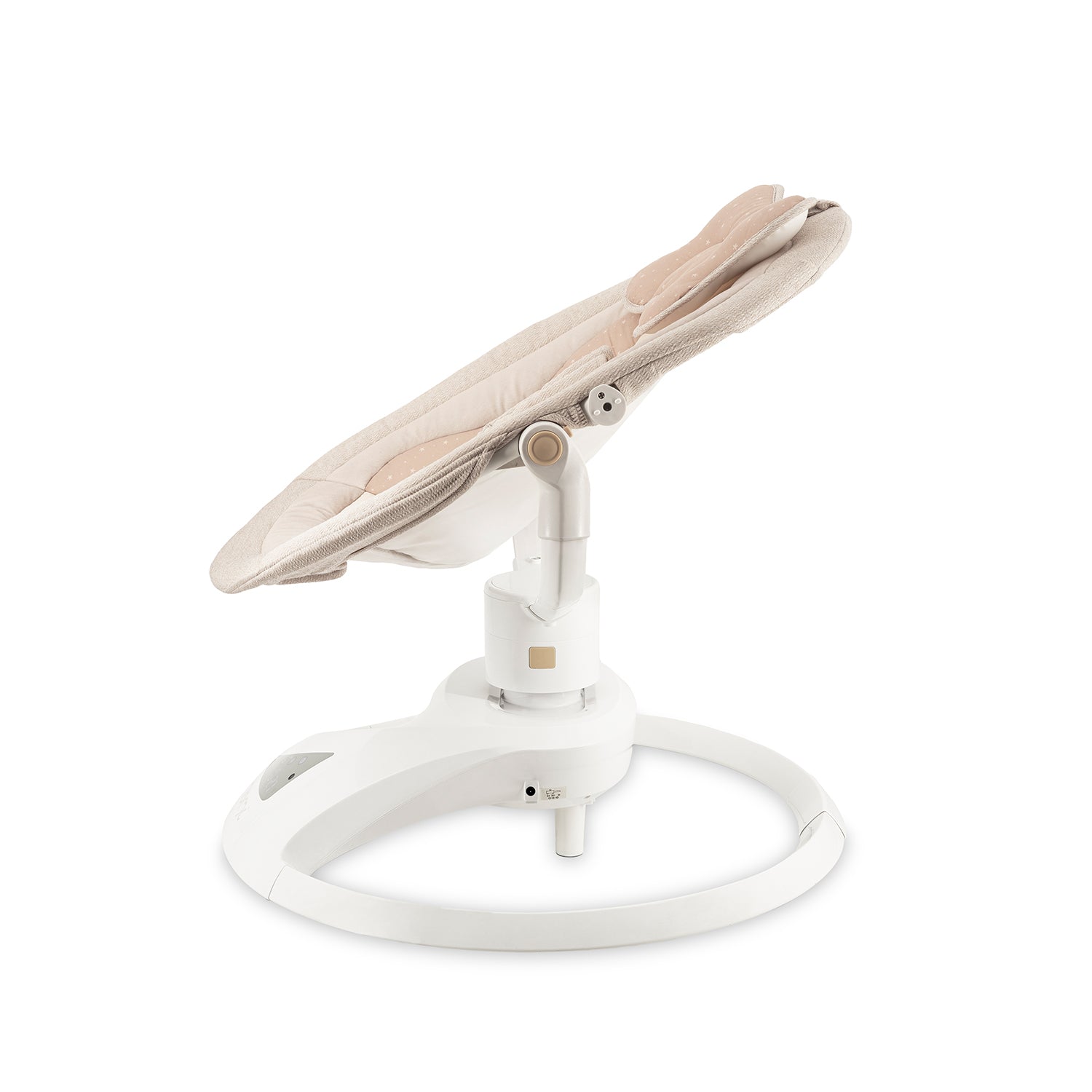 MoMi PEARL, Elektrisk babysitter med 360° rotation och Bluetooth Beige