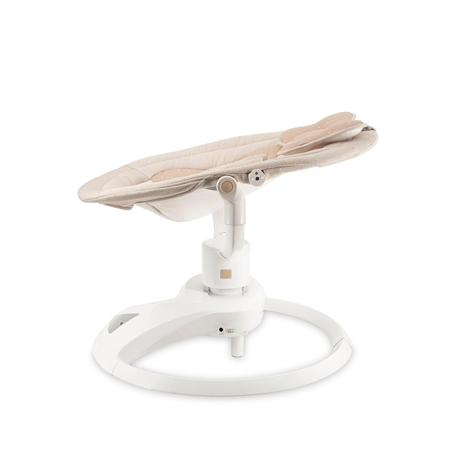 MoMi PEARL, Elektrisk babysitter med 360° rotation och Bluetooth Beige