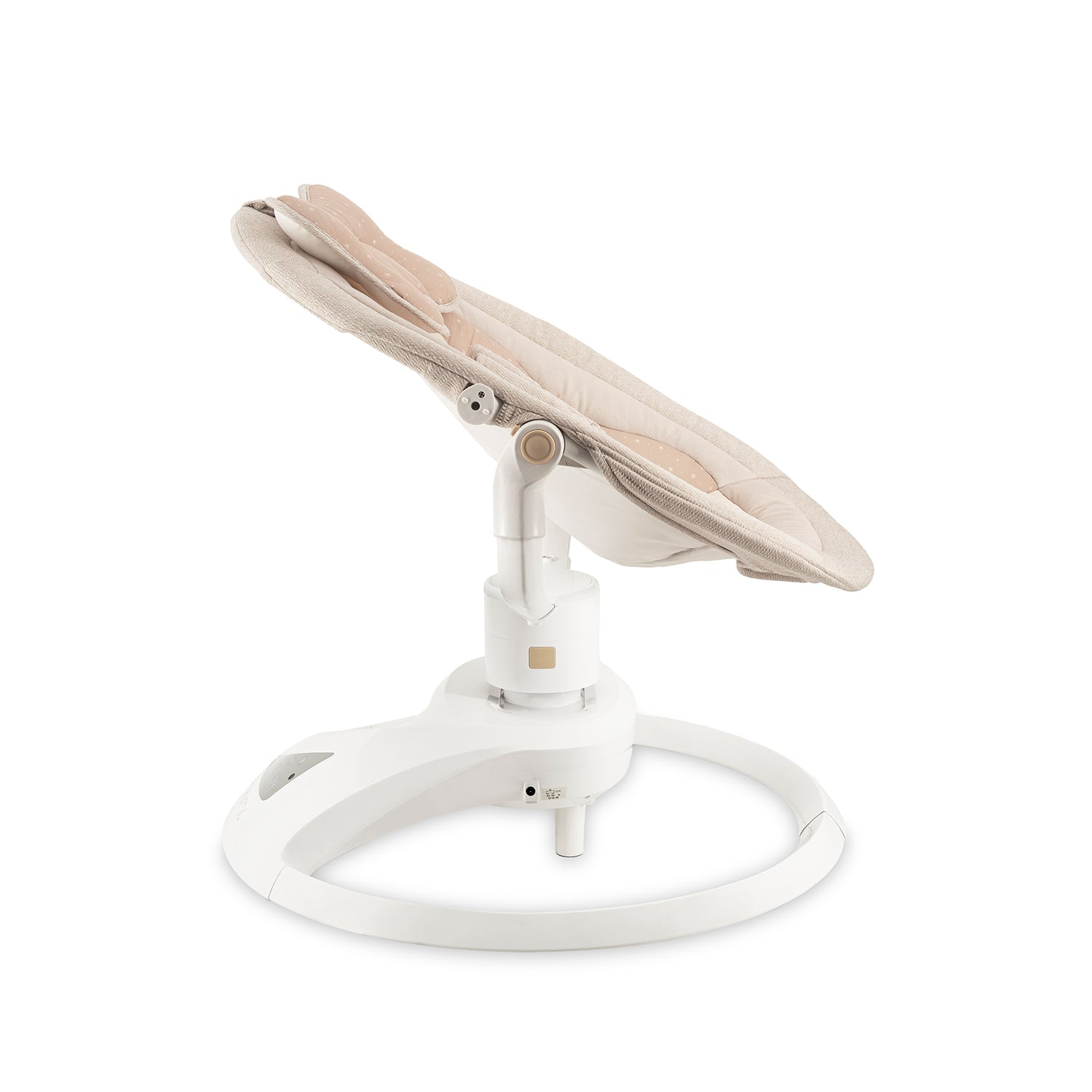 MoMi PEARL, Elektrisk babysitter med 360° rotation och Bluetooth Beige