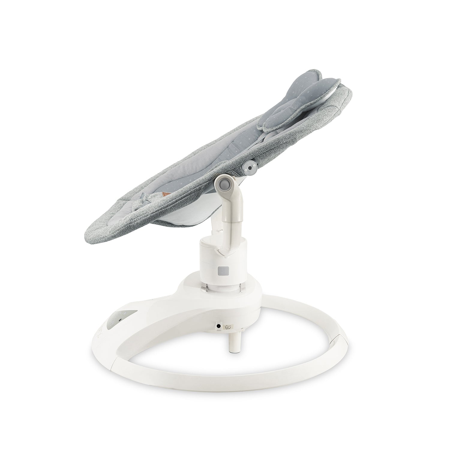 MoMi PEARL, Elektrisk babysitter med 360° rotation och Bluetooth Grå