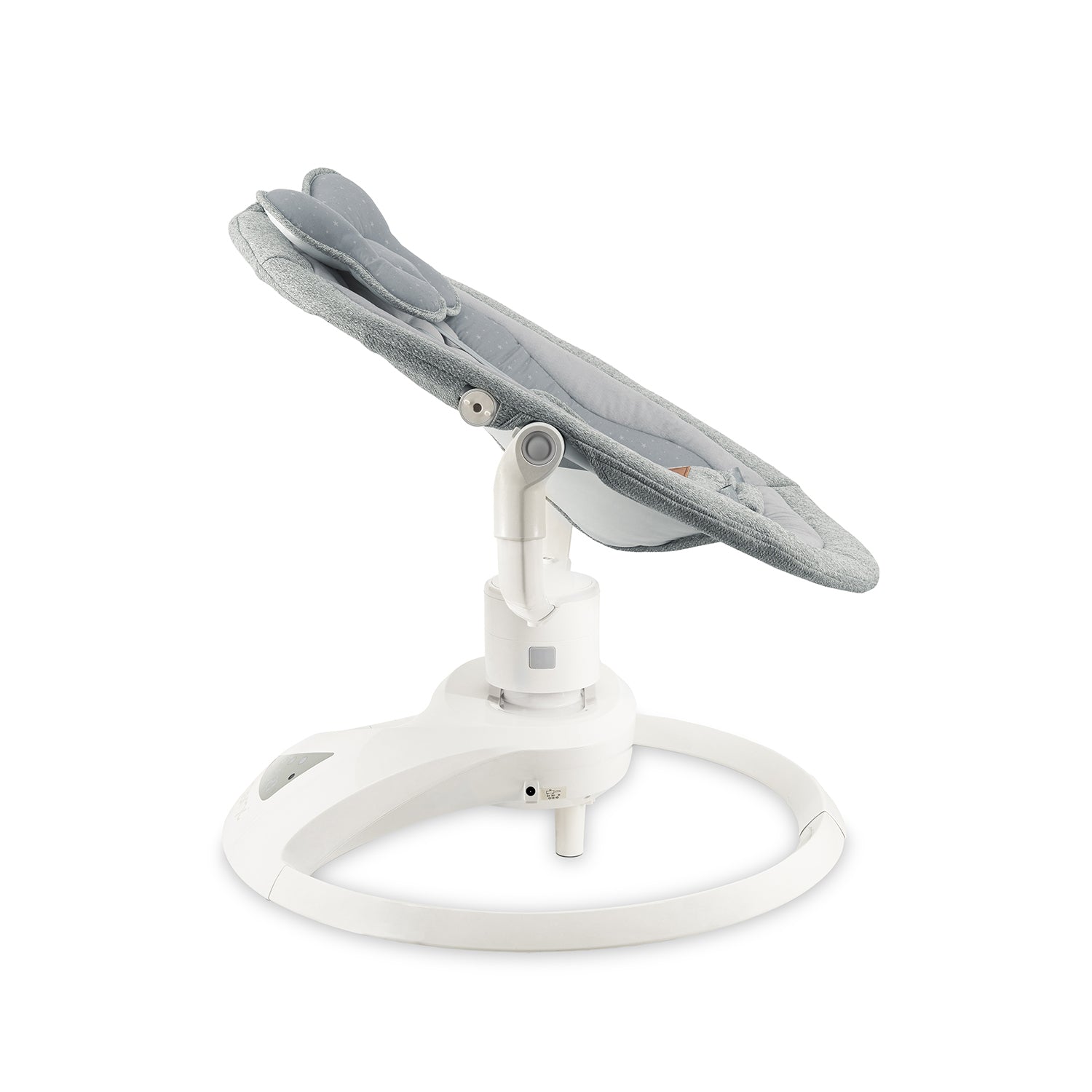 MoMi PEARL, Elektrisk babysitter med 360° rotation och Bluetooth Grå