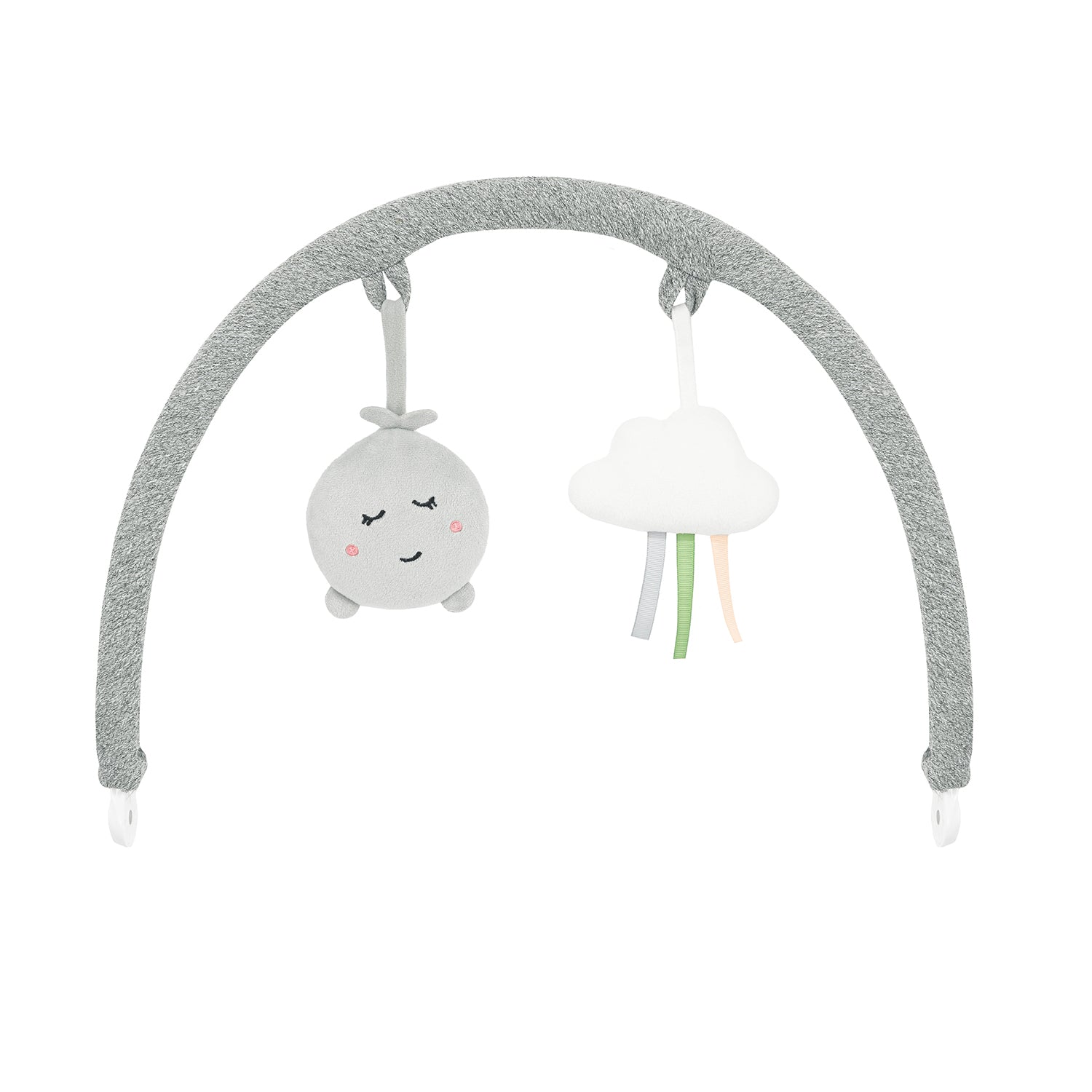 MoMi PEARL, Elektrisk babysitter med 360° rotation och Bluetooth Grå