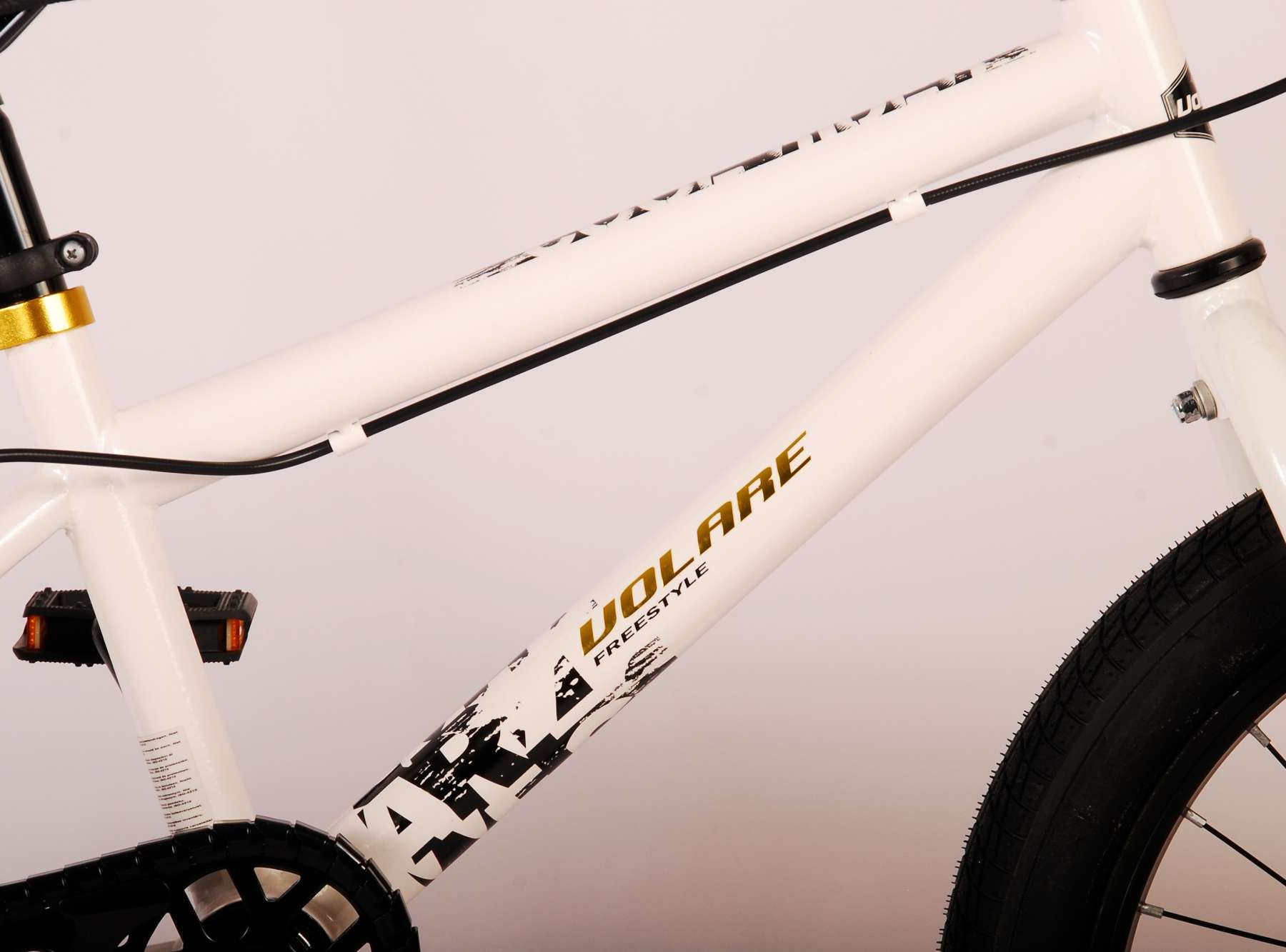 Volare Cool Rider Barncykel 18 tum, Vit