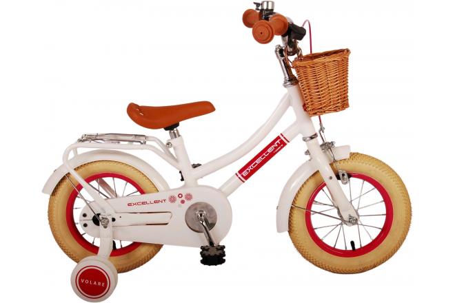 Volare Excellent Barncykel 12 tum, Vit