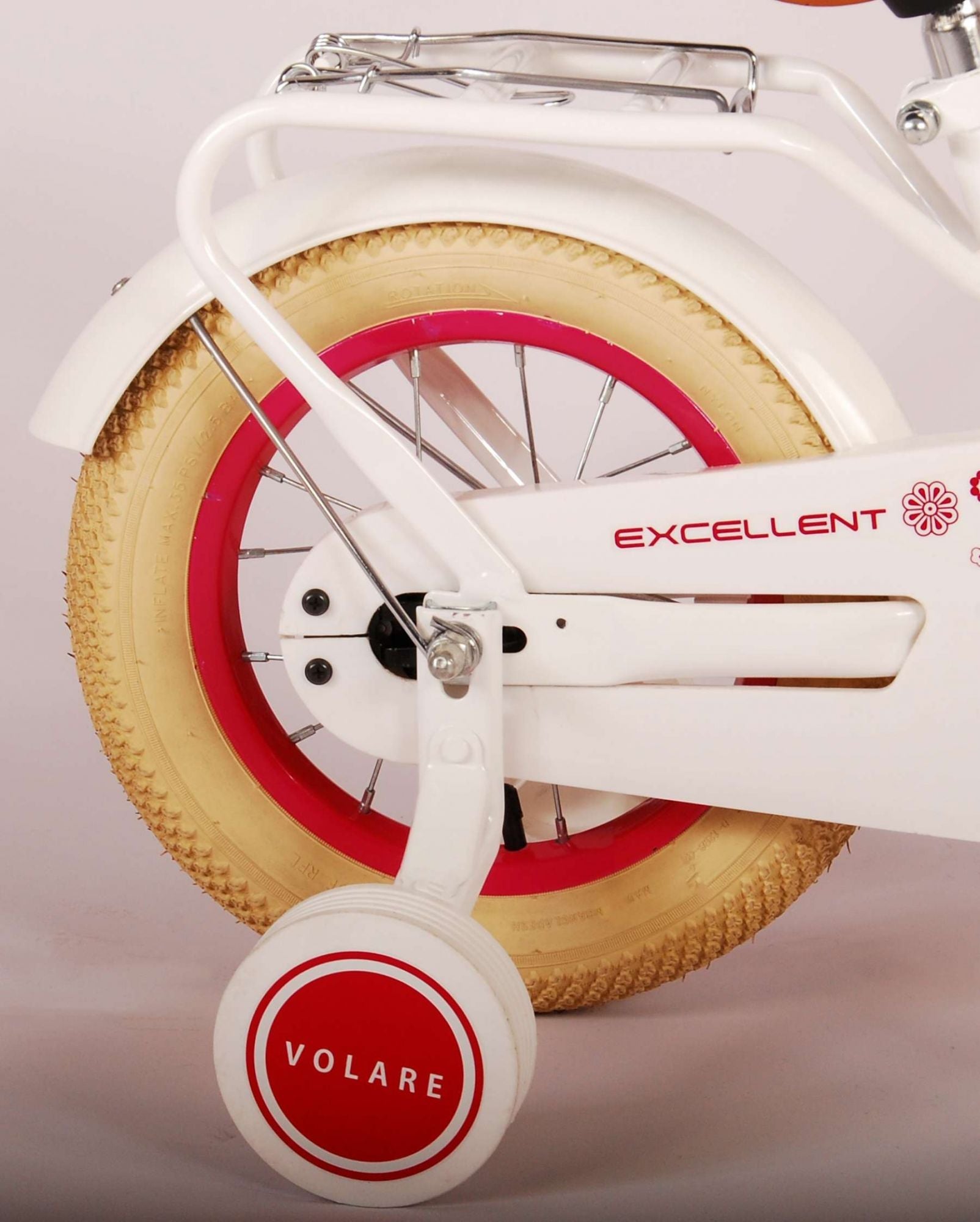 Volare Excellent Barncykel 12 tum, Vit