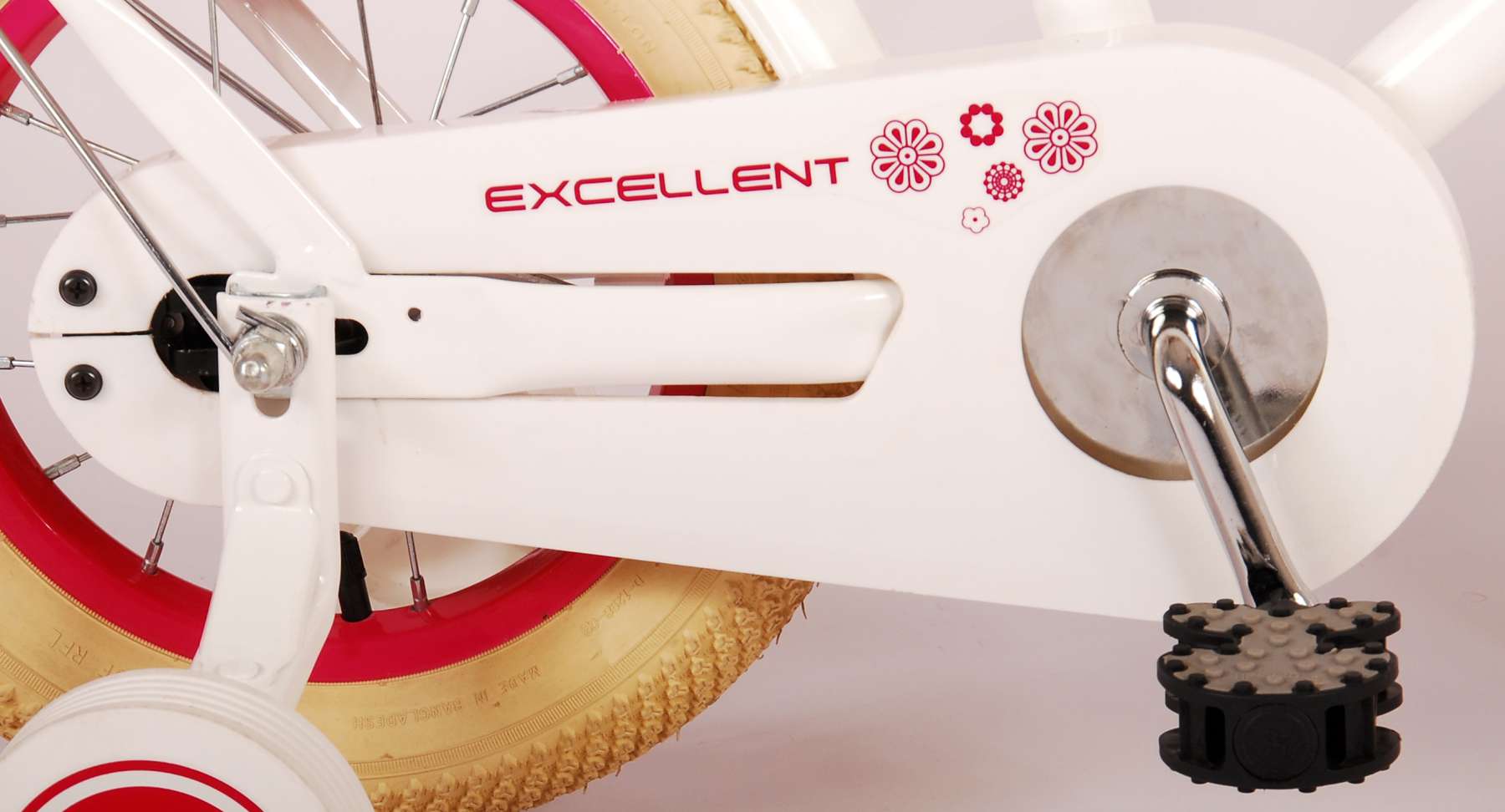 Volare Excellent Barncykel 12 tum, Vit