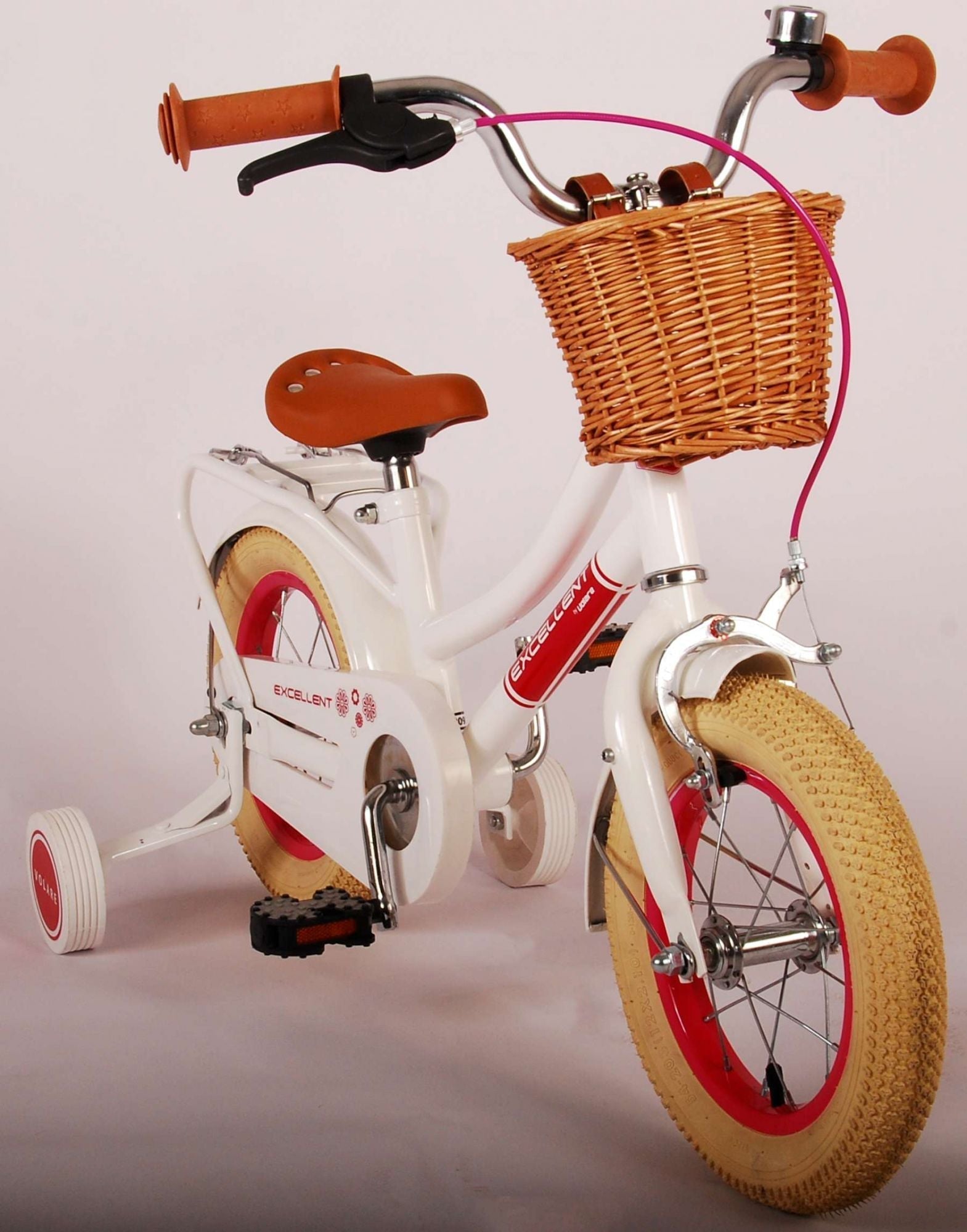 Volare Excellent Barncykel 12 tum, Vit
