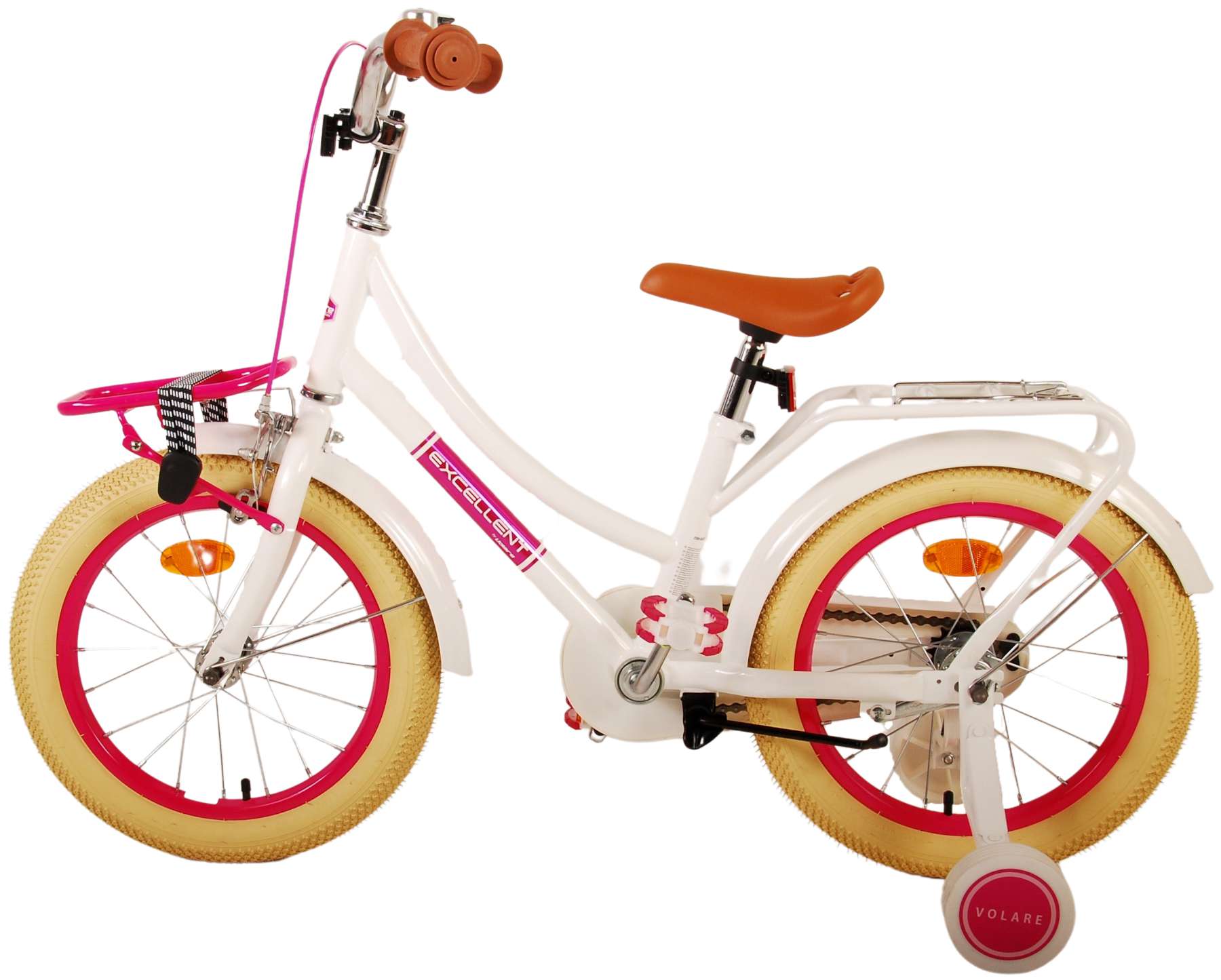 Volare Excellent Barncykel 16 tum, Vit