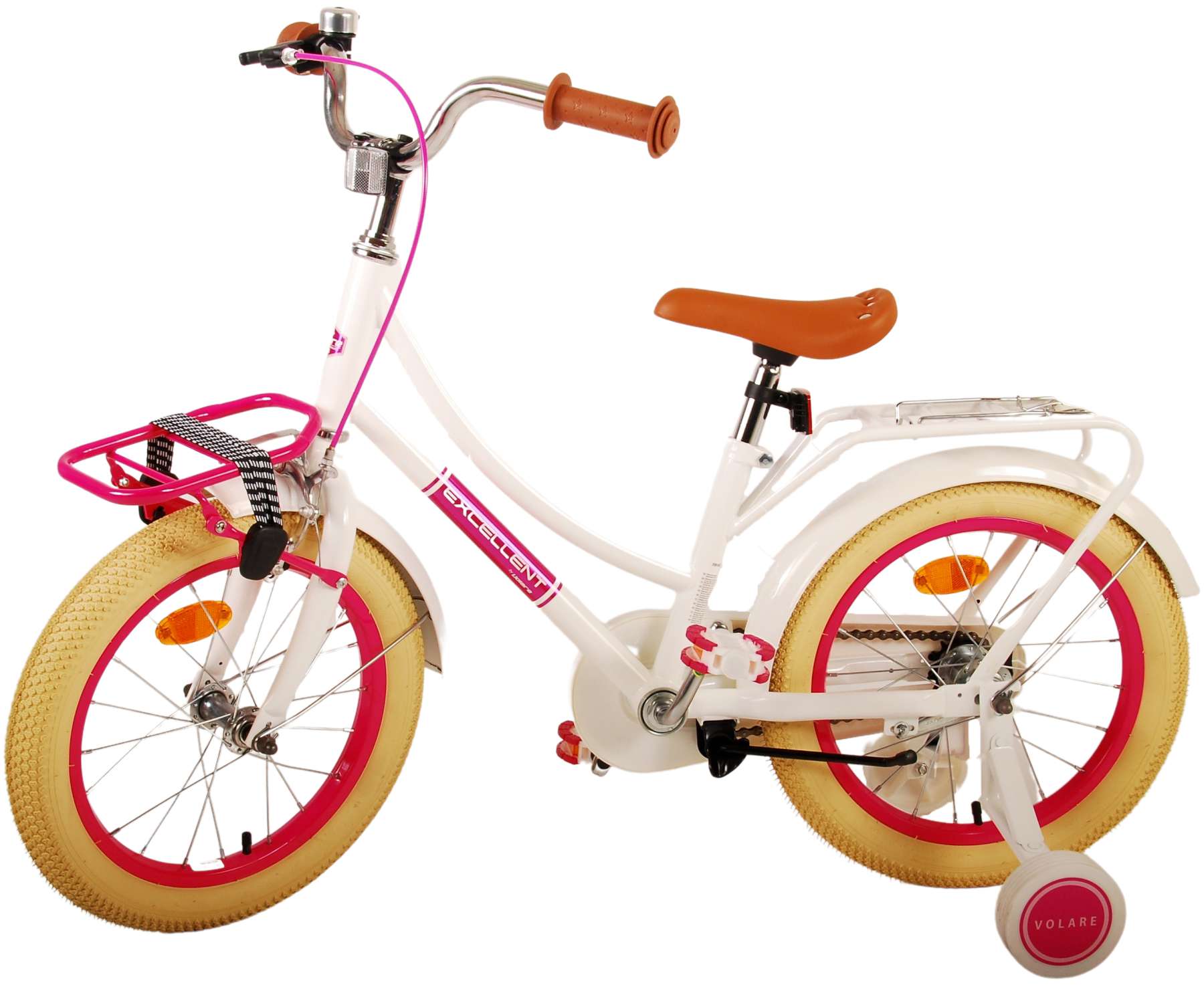 Volare Excellent Barncykel 16 tum, Vit