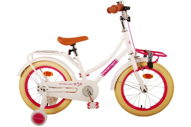 Volare Excellent Barncykel 16 tum, Vit
