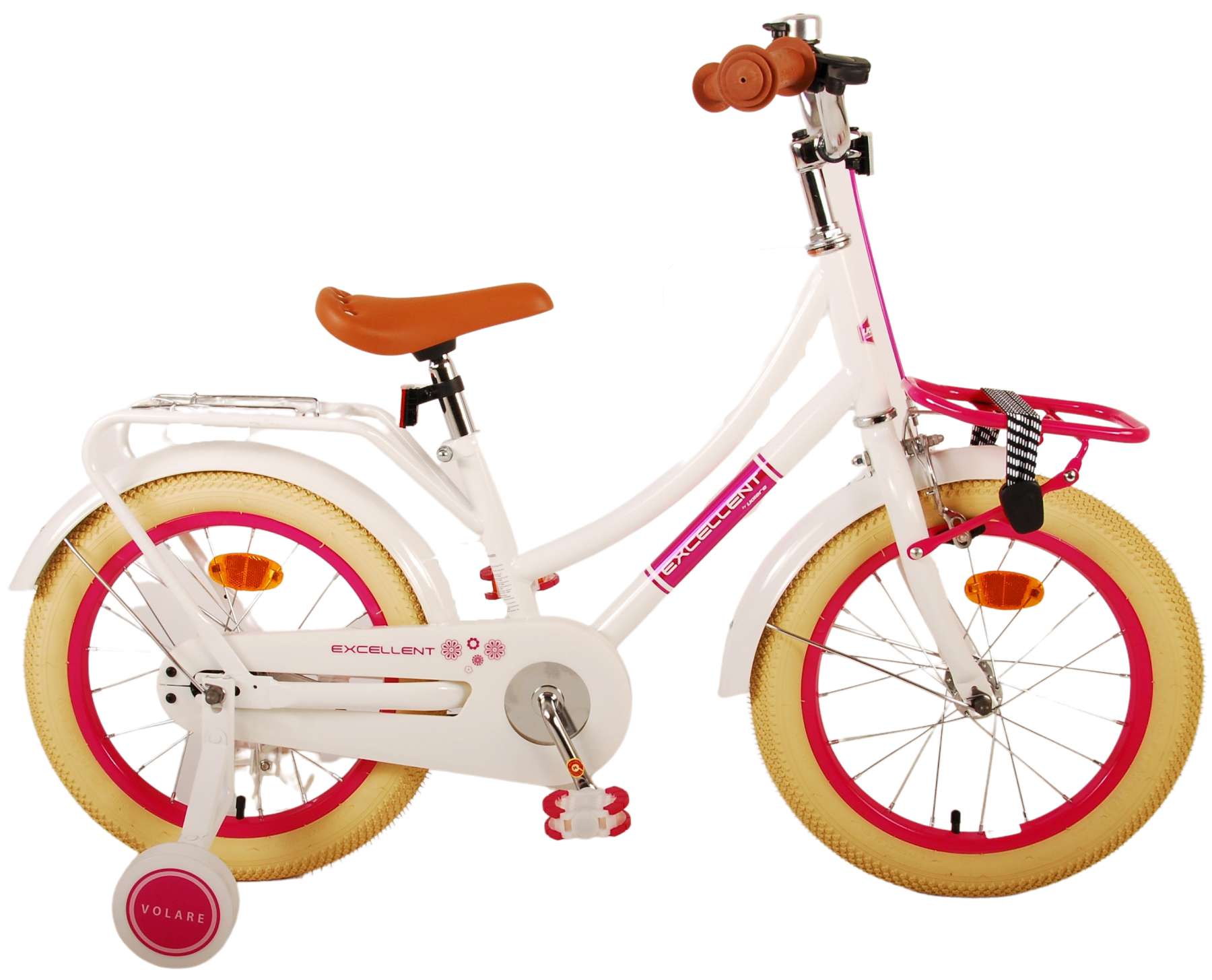 Volare Excellent Barncykel 16 tum, Vit