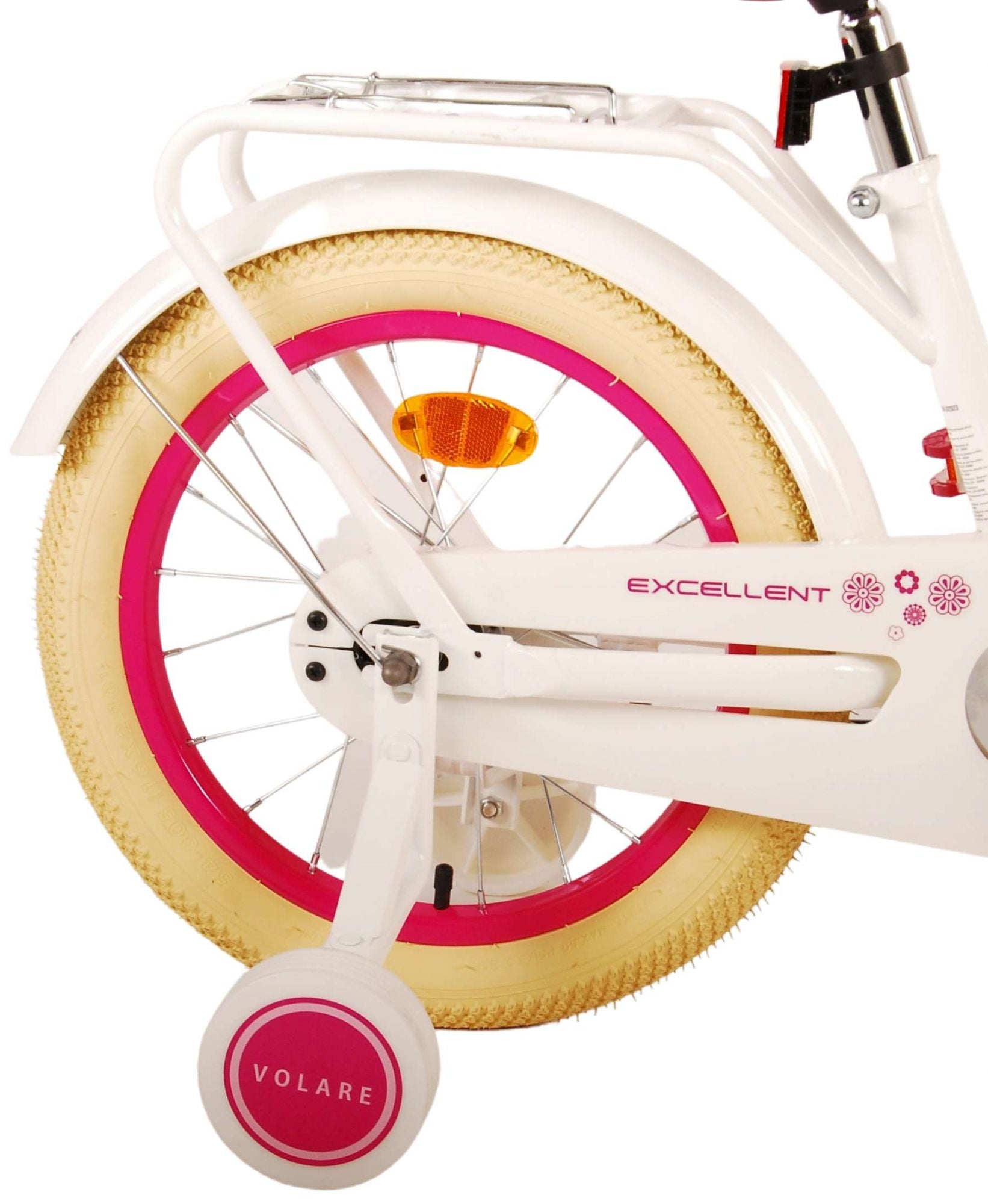 Volare Excellent Barncykel 16 tum, Vit