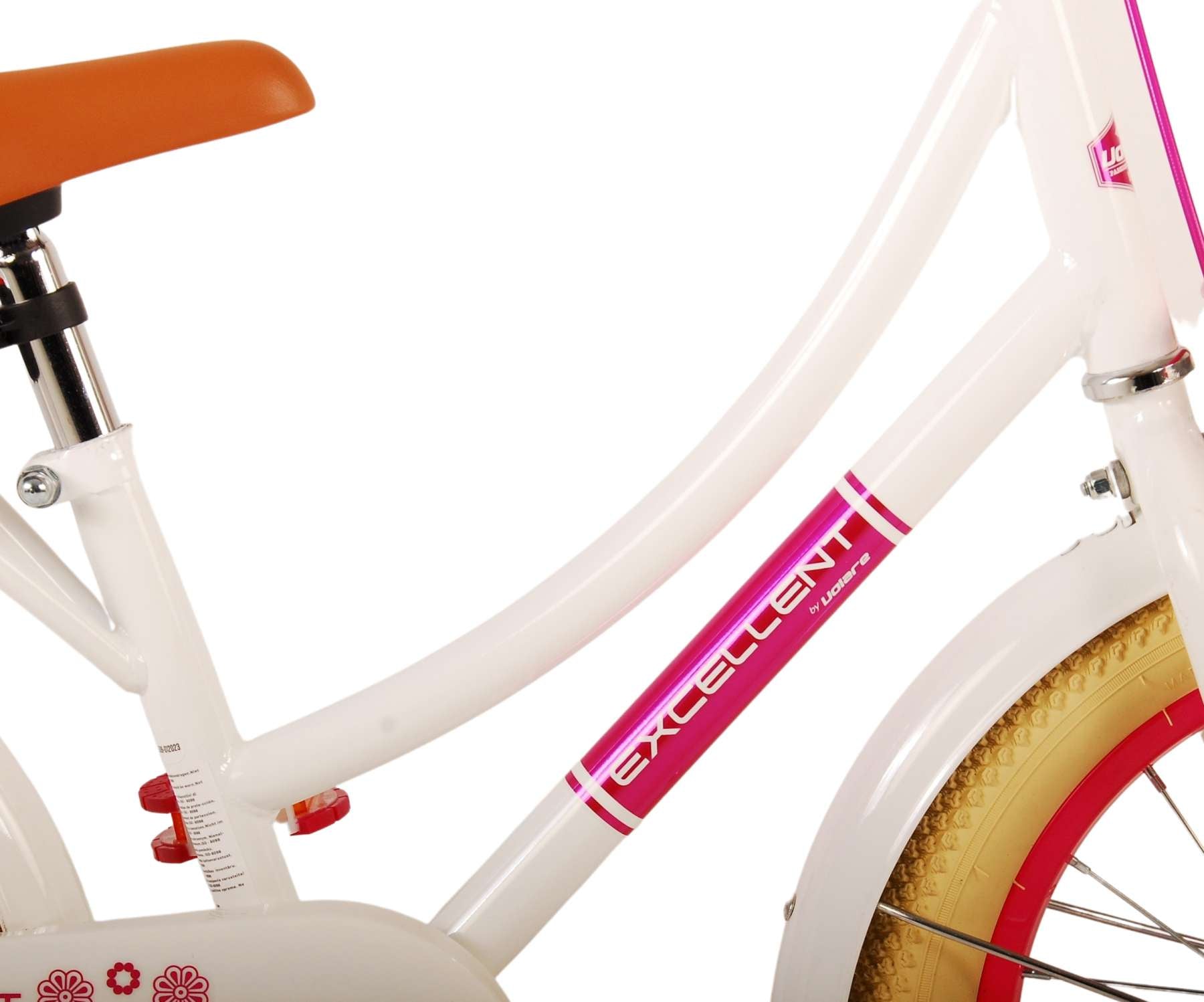 Volare Excellent Barncykel 16 tum, Vit