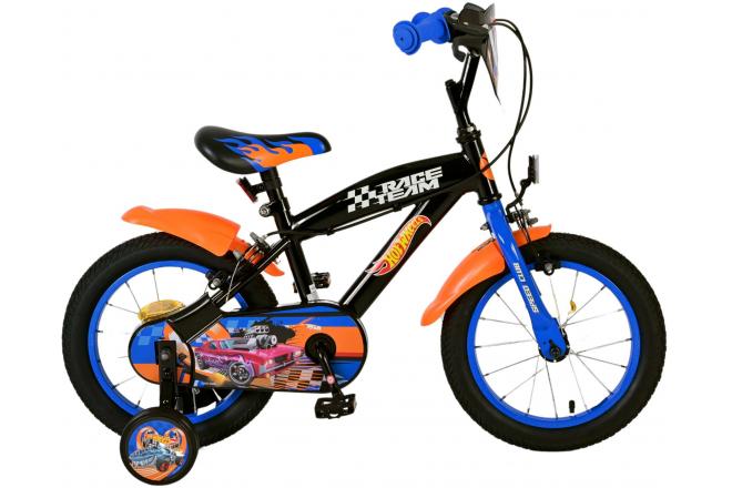 Hot Wheels Barncykel Två Handbromsar 14 tum, Svart