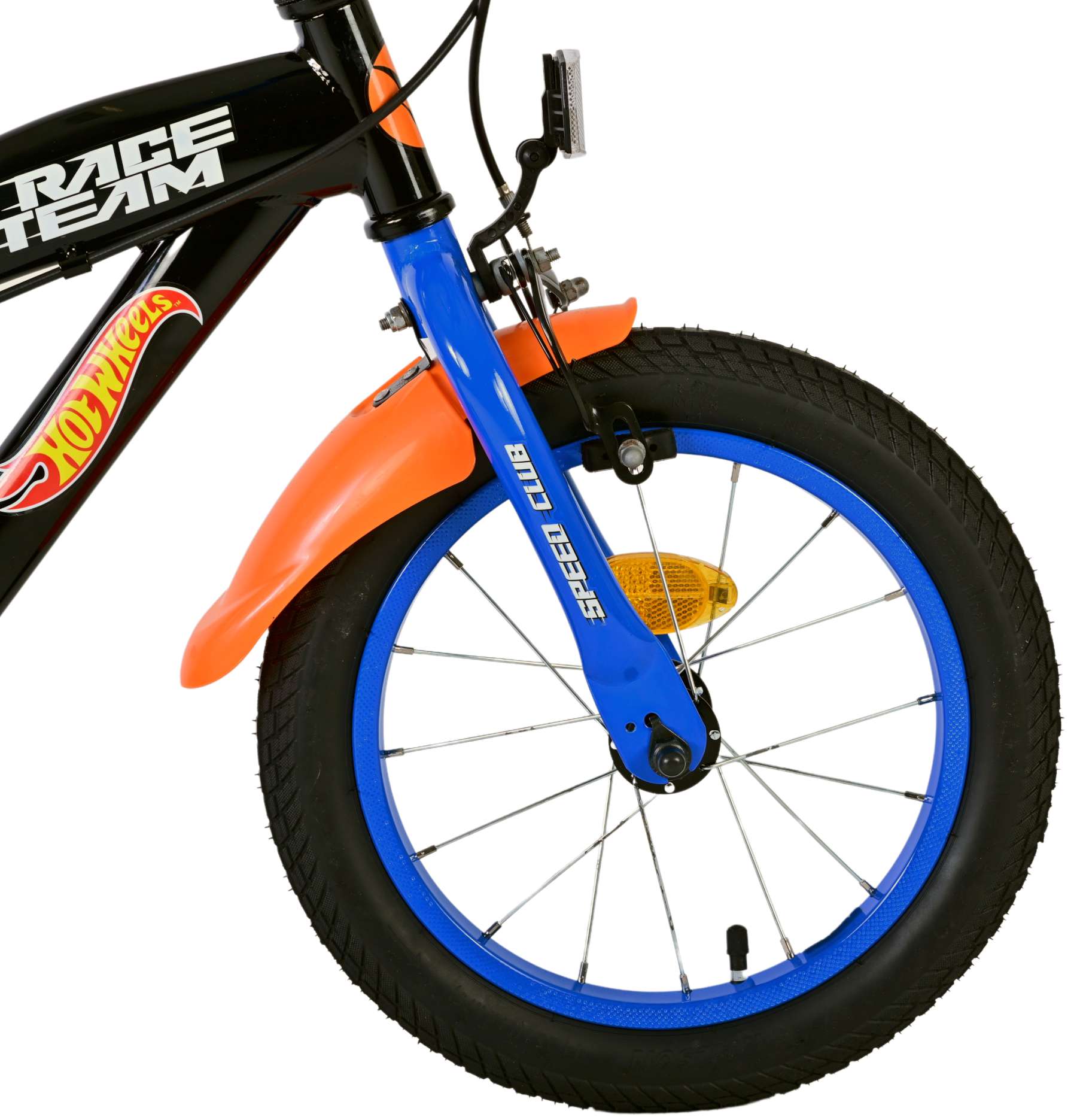 Hot Wheels Barncykel Två Handbromsar 14 tum, Svart