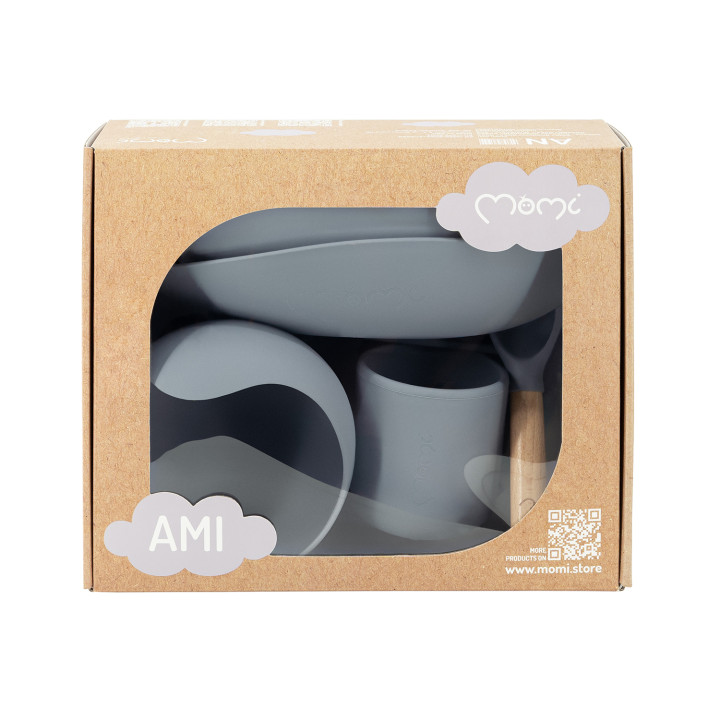 MoMi AMI Meal Set, Grey