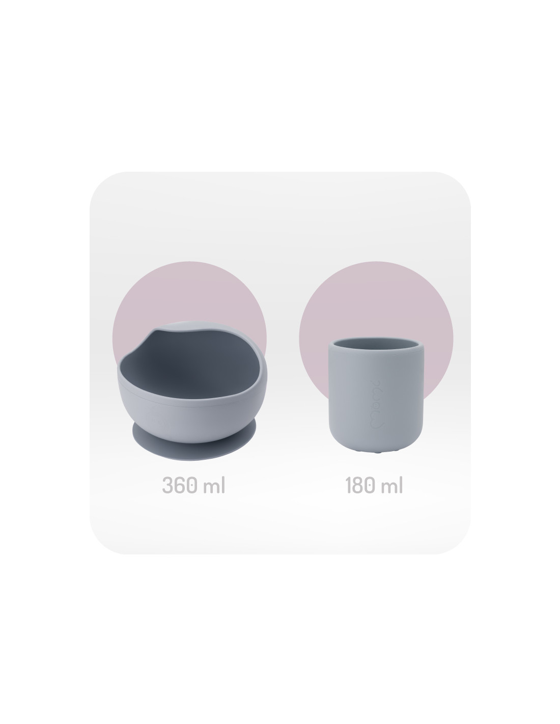 MoMi AMI Meal Set, Grey