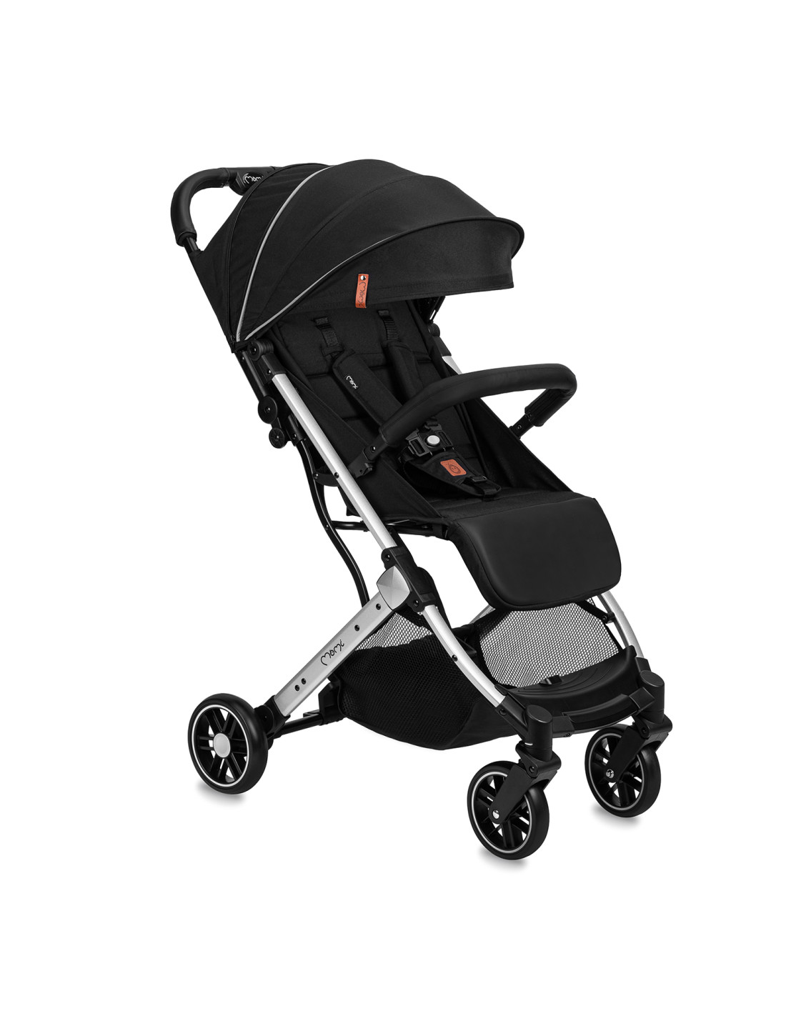MoMi ESTELLE LIGHT Stroller, Black Silver