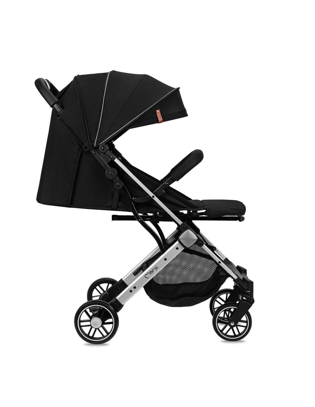 MoMi ESTELLE LIGHT Stroller, Black Silver