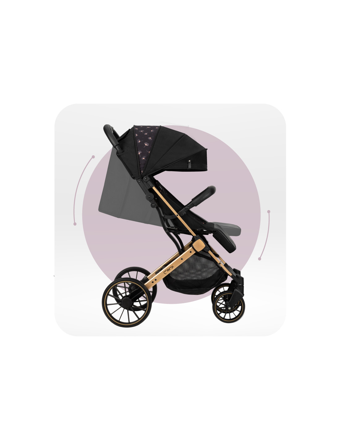 MoMi ESTELLE LIGHT PLUS Pram, Black