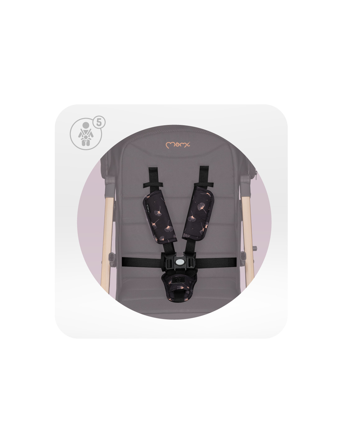 MoMi ESTELLE LIGHT PLUS Pram, Black