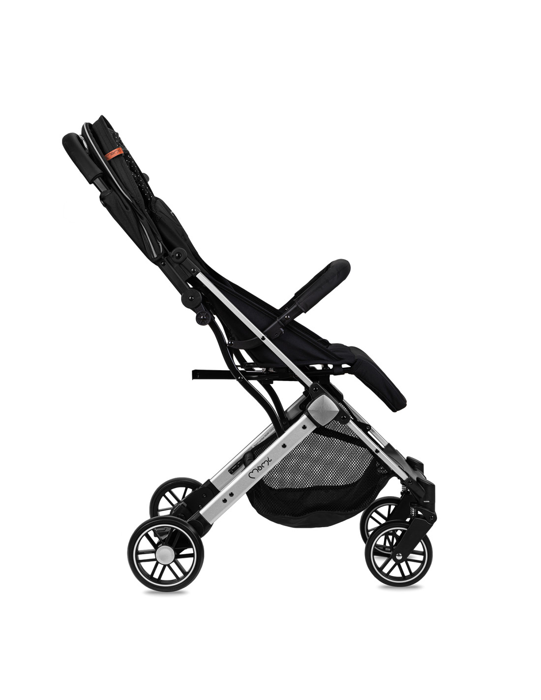 MoMi ESTELLE LIGHT Stroller, Black Silver
