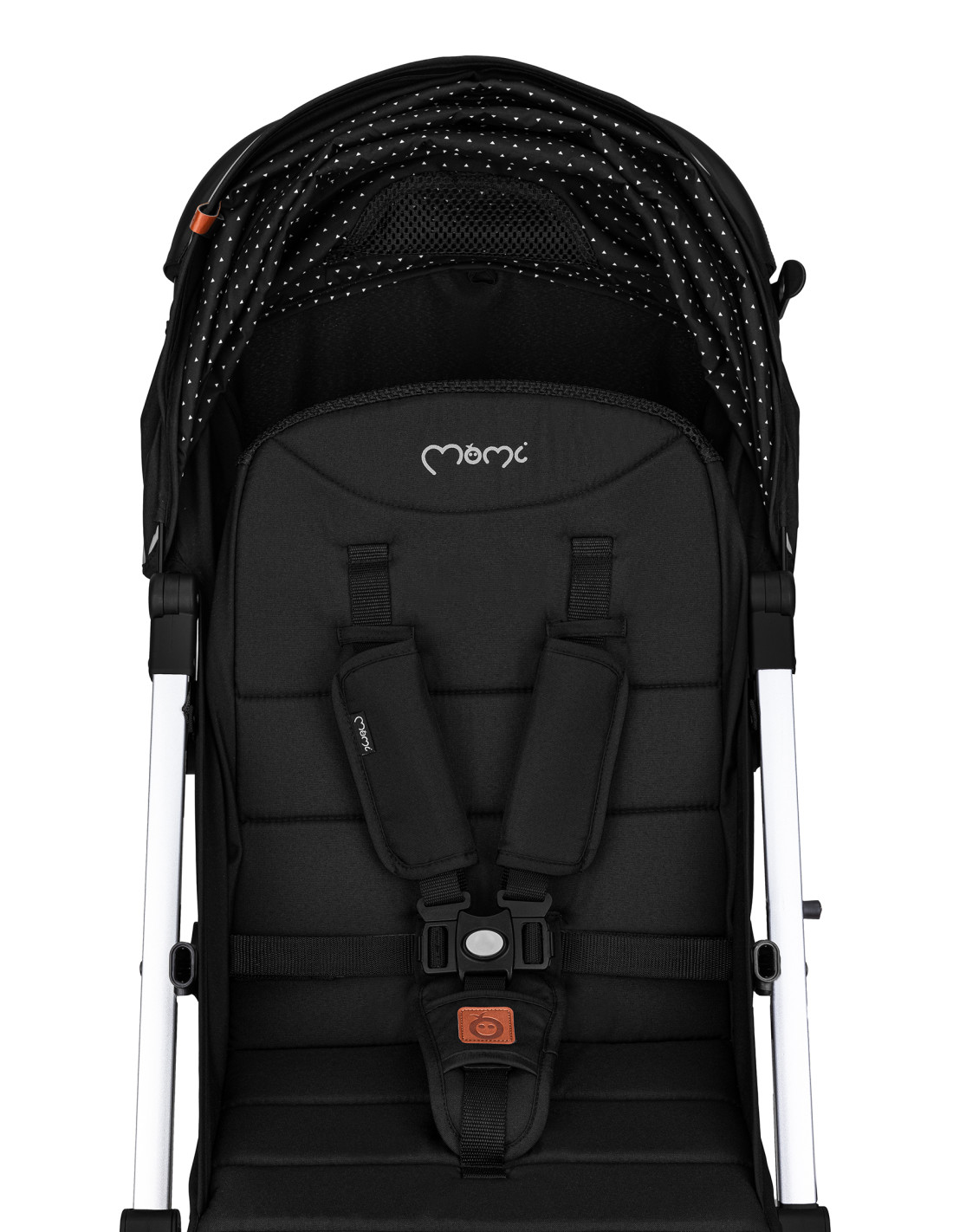 MoMi ESTELLE LIGHT Stroller, Black Silver