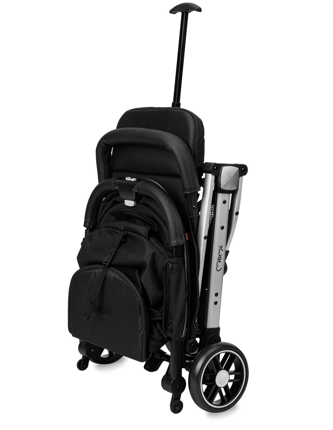 MoMi ESTELLE LIGHT Stroller, Black Silver