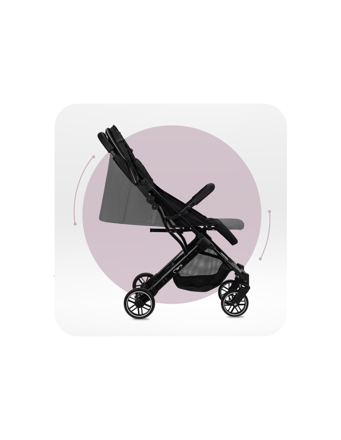 MoMi ESTELLE LIGHT Stroller, Black