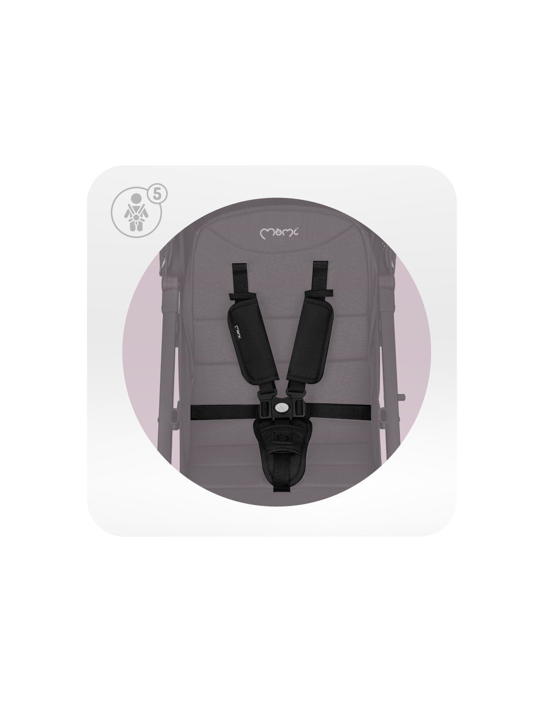 MoMi ESTELLE LIGHT Stroller, Black