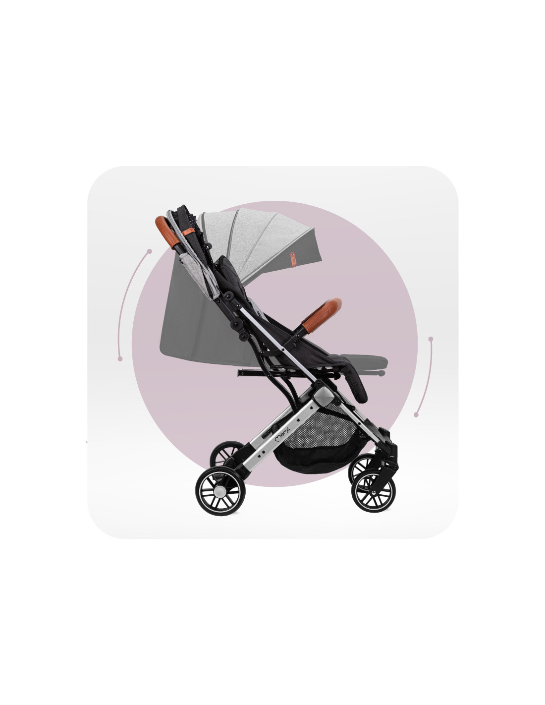 MoMi ESTELLE LIGHT Stroller, Grey