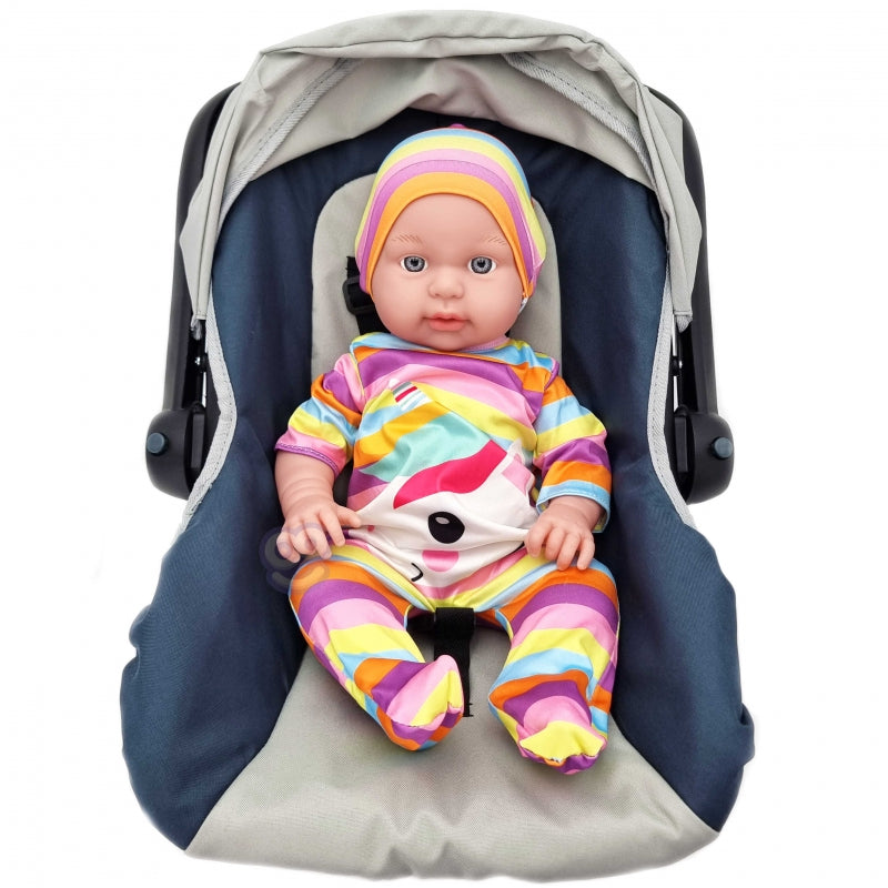 WOOPIE ROYAL Dockklädsset Romper Unicorn Bodysuit Hatt 43-46 cm