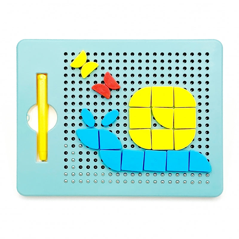 WOOPIE Magnetic Puzzle 2in1 Magnetic Drawing Creative Board 112 st.