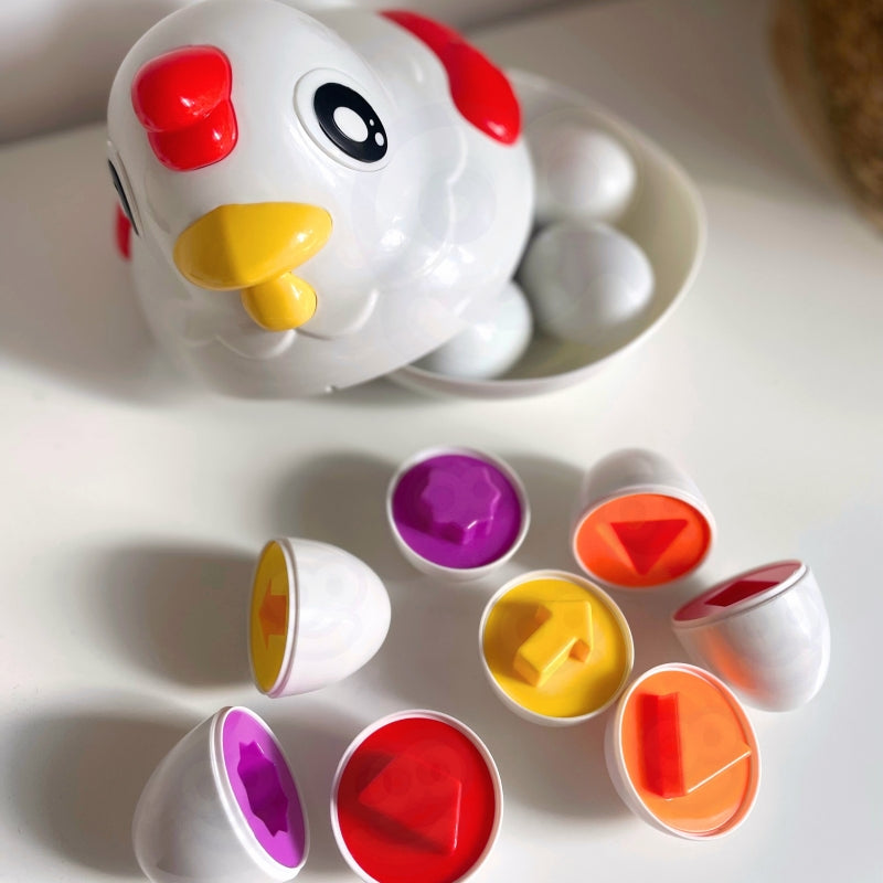 WOOPIE Pedagogisk Cock Montessori Sorterare Inlärningsformer
