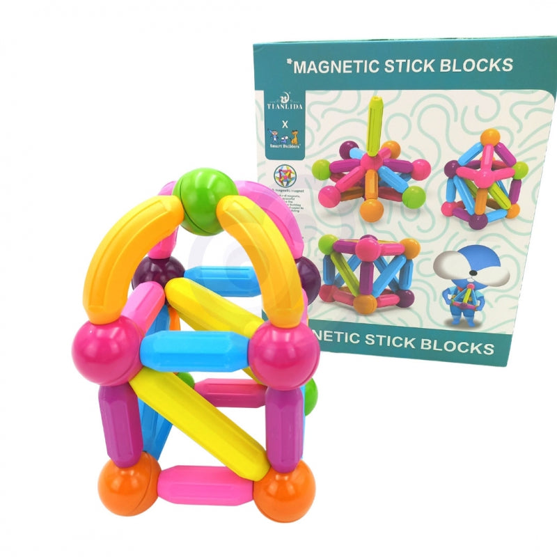 WOOPIE Magnetic Construction Building Blocks Educational Large Tjock 28 st.