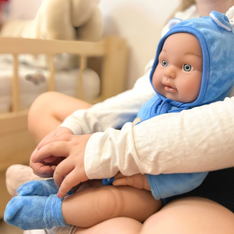 WOOPIE ROYAL Babydocka i teddybjörnskläder 46 cm