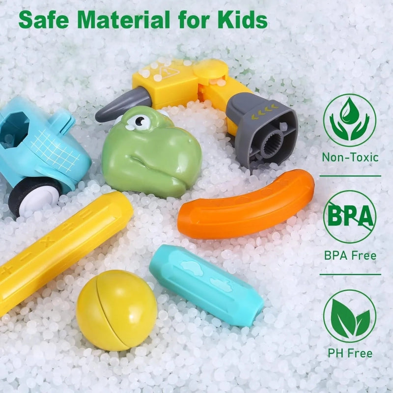 WOOPIE Magnetiska byggstenar Dinosaurier Konstruktion 84 st.