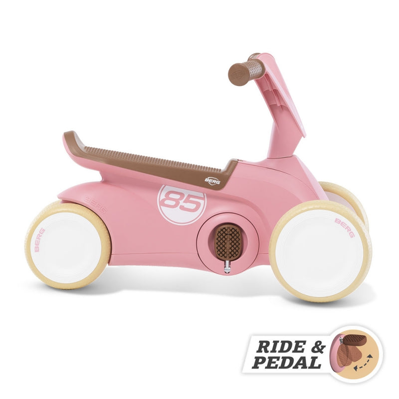 BERG GO2 Gokart Ride On Bike 2in1 Retro Rosa