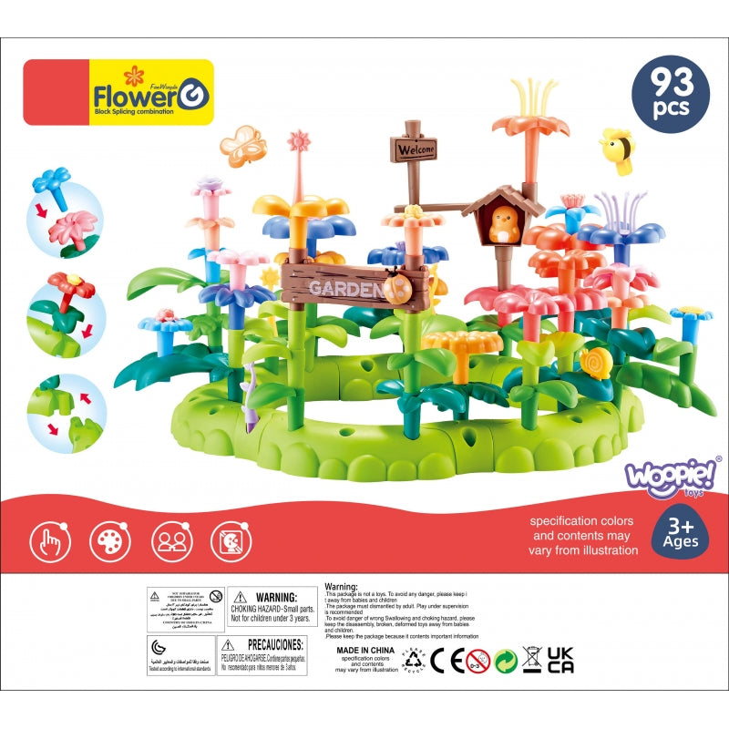 WOOPIE Montessori Magic Garden Construction Blocks XXL 93 st.