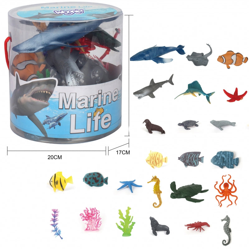 WOOPIE Sea Animals Figur Set 33 st.