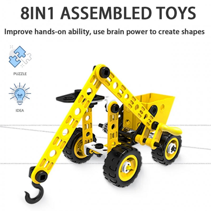 WOOPIE Vehicles Construction Set 8in1 STEAM Blocks